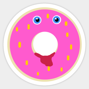 Donut shocked Sticker